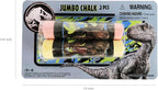 Megatoys Jurassic World - Juego de regalo de bolsa de mano, rompecabezas de 24 piezas, botella de agua, paquete de 50 calcomanías, yoyó, varita de burbujas, juego de tiza, disco volador (frisbee)