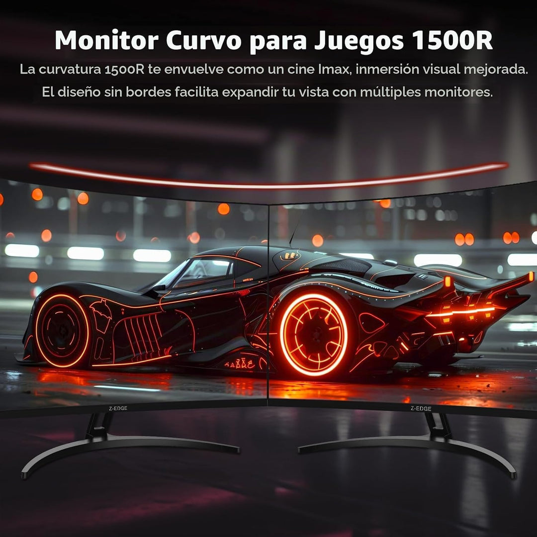 Z-Edge - Monitor curvo para juegos de 32 pulgadas, monitor curvado...