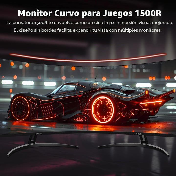 Z-Edge - Monitor curvo para juegos de 32 pulgadas, monitor curvado...