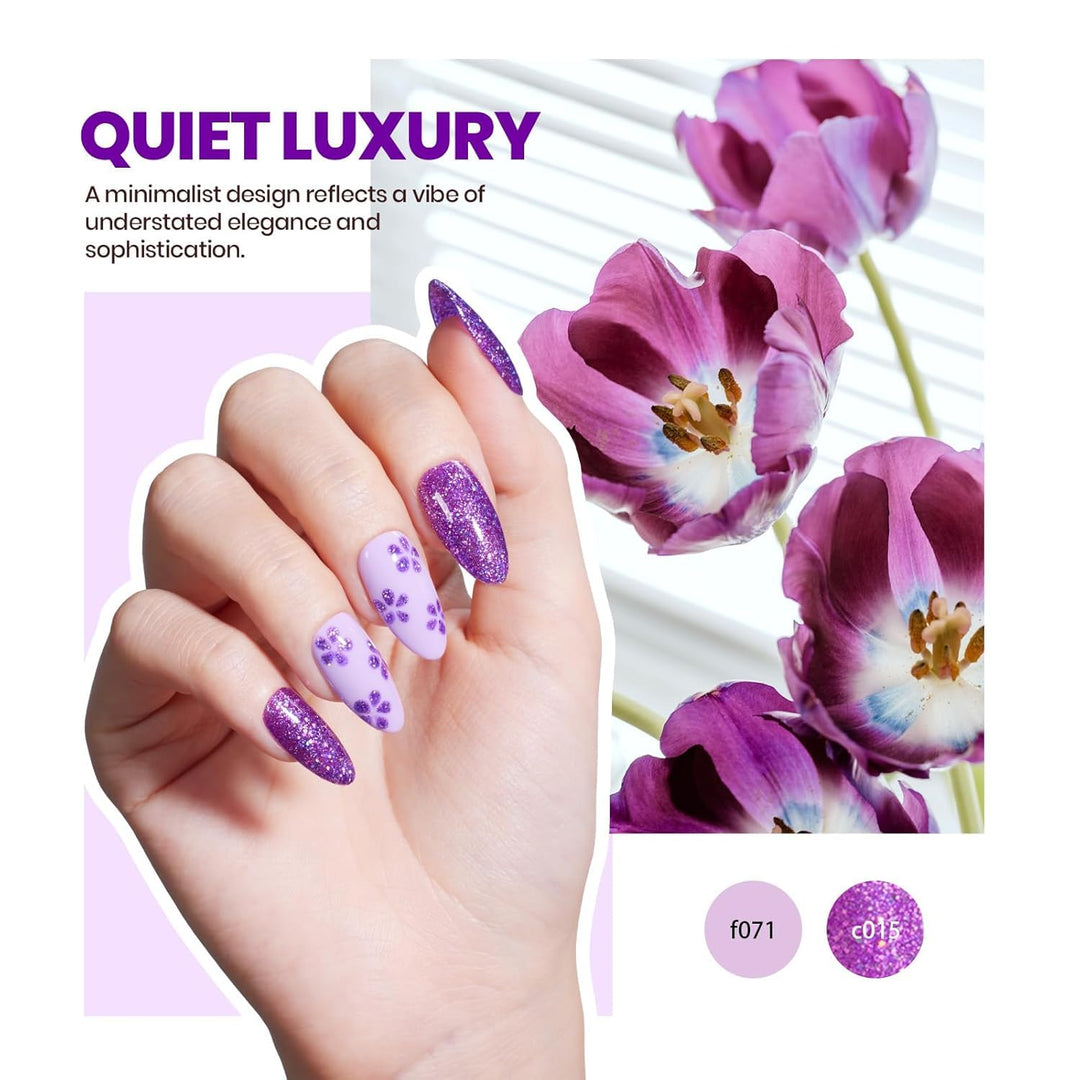 Beetles - Kit de esmalte de uñas de gel con luz UV, 75 piezas de es...