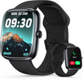 Reloj inteligente para mujeres y hombres, rastreador de fitness HD de 1.83 pulgadas (respuesta/hacer llamadas) con monitor de frecuencia cardíaca 24/7/sueño/SpO2, resistente al agua IP68, más de 100