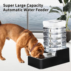 Dispensador de agua para perros de 2.4 galones, resistente a fugas