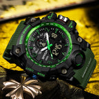 Reloj para Hombre AIMES Deportivo al Aire Libre a Prueba de Agua Militar con Fecha, Función Múltiple, Pantalla LED, Alarma, Cronómetro y Tácticas para Hombres