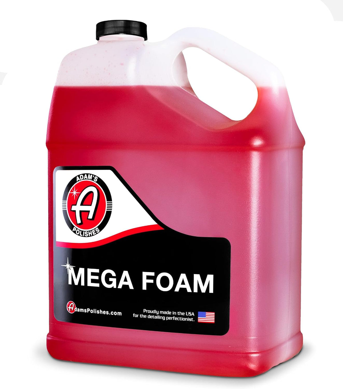 Adam's Mega Foam - Jabón de lavado de autos (galón), pH neutro, ultra concentrado para cañón de espuma, pistola de pulverización o cubo, seguro para cera, selladores y revestimiento de cerámica