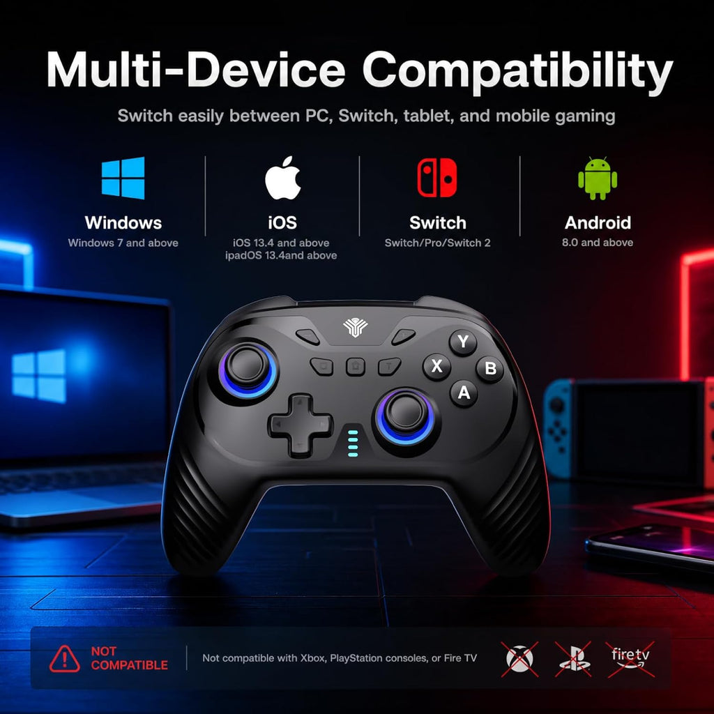 YUYIU WindSeeker III Controlador Inalámbrico para PC con Base de Carga