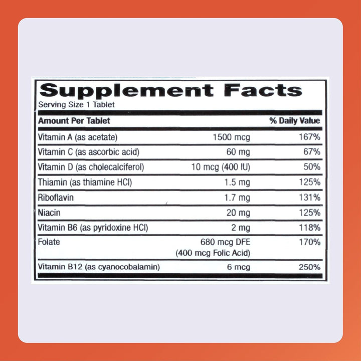 Rugby Daily-Vite Multivitamin - Suplemento vitamínico diario - 100...