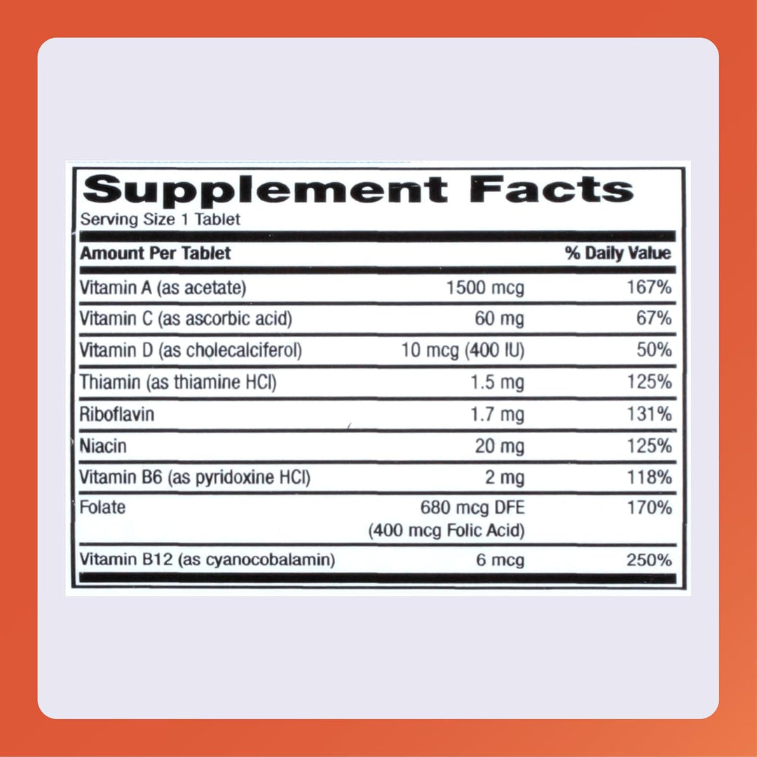 Rugby Daily-Vite Multivitamin - Suplemento vitamínico diario - 100...