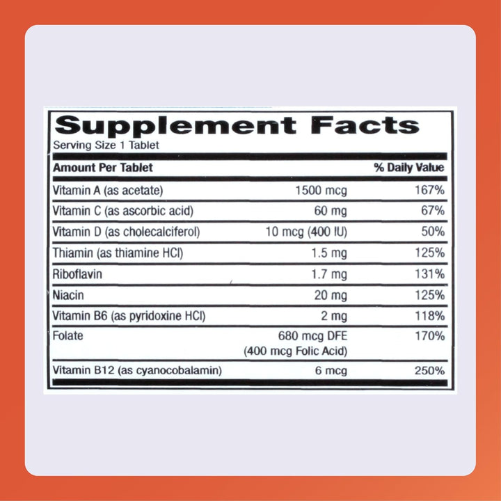 Rugby Daily-Vite Multivitamin - Suplemento vitamínico diario - 100...