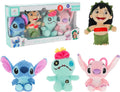 Kids Preferred Disney Baby Lilo & Stitch - Juego de regalo de peluche de 4 piezas Cuteeze