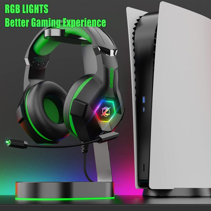 Ozeino Auriculares para juegos para PC, PS4, PS5, auriculares Xbox...