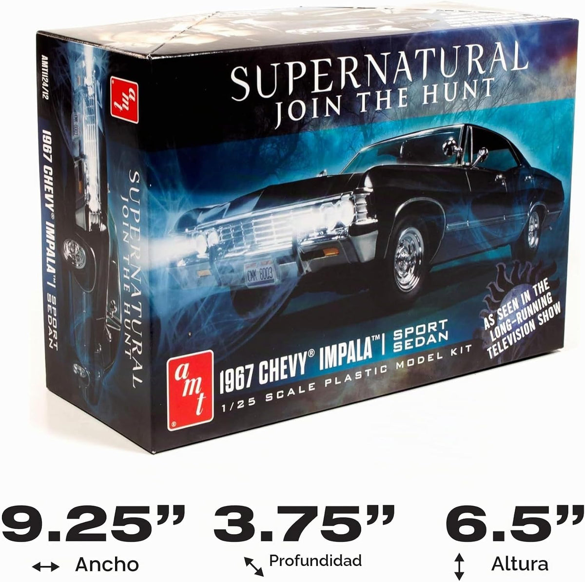 AMT - Kit de modelo del 1967 Chevy Impala de 4 puertas Supernatural, escala 1:25
