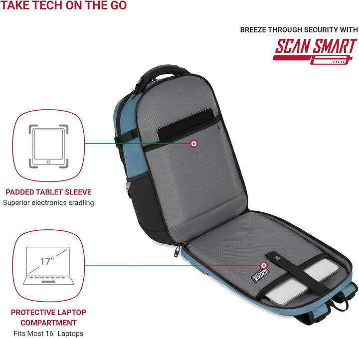 SwissGear 5358 USB ScanSmart \u2013 Mochila para portátil de 16\u20...