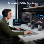 UGREEN Estación de acoplamiento Thunderbolt 4 13 en 1, doble 4K@60Hz