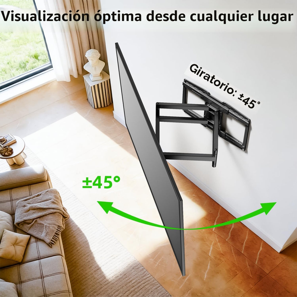 USX MOUNT - Soporte deslizante de pared para televisores de 32 a 120
