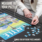 Puzzle Mat para Rompecabezas: Acomoda 1500, 1000 y 500 piezas, Rodillo para Romanos Rompecabezas, Almacenamiento y Transporte para Adultos y Niños, de Amuzi