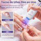 Lámpara Electric Nail Drill 30,000 RPM Lima de Uñas Inalámbrica Dos en Uno Recargable