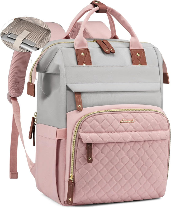 LOVEVOOK Mochila para laptop para mujer, 15.6 pulgadas, impermeable...