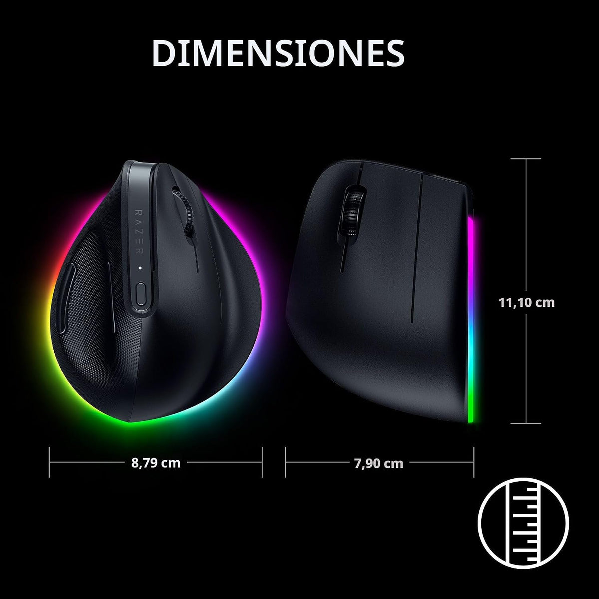 Ratón Inalámbrico Vertical Razer Pro Click V2: Diseño Ergonómico de...