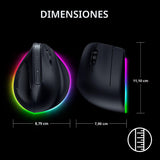 Ratón Inalámbrico Vertical Razer Pro Click V2: Diseño Ergonómico de...