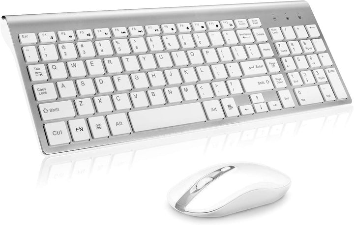cimetech Combo de teclado y mouse inalámbricos, compacto y silencio...