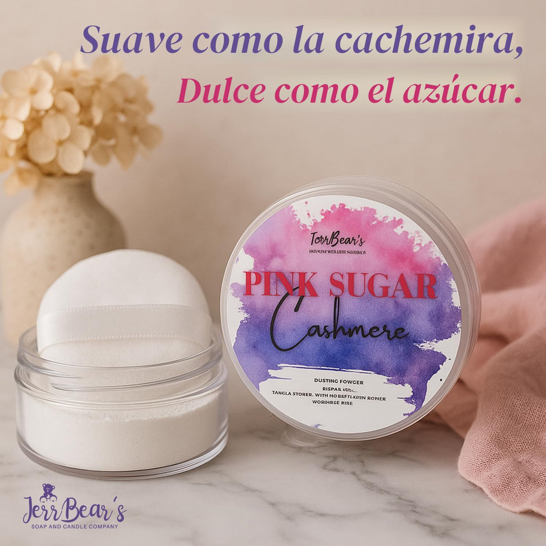 JerrBear's Polvo de cachemira de azúcar rosa, fórmula corporal...