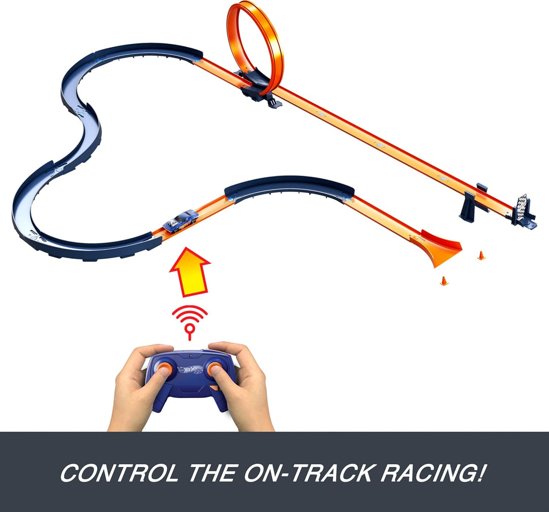 Hot Wheels Juego de autos de juguete con control remoto a