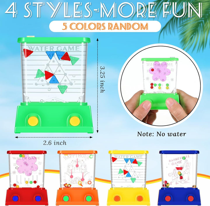 Lewtemi 32 anillos de agua de mano, juego de agua, arcade, mini ani...