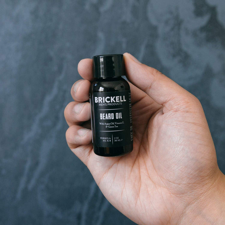 Brickell - Aceite de barba para hombre, aceite de argán y jojoba pa...