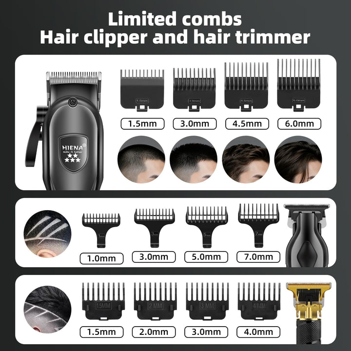 Cortadora de pelo inalámbrica para hombres, kit de corte de pelo y...