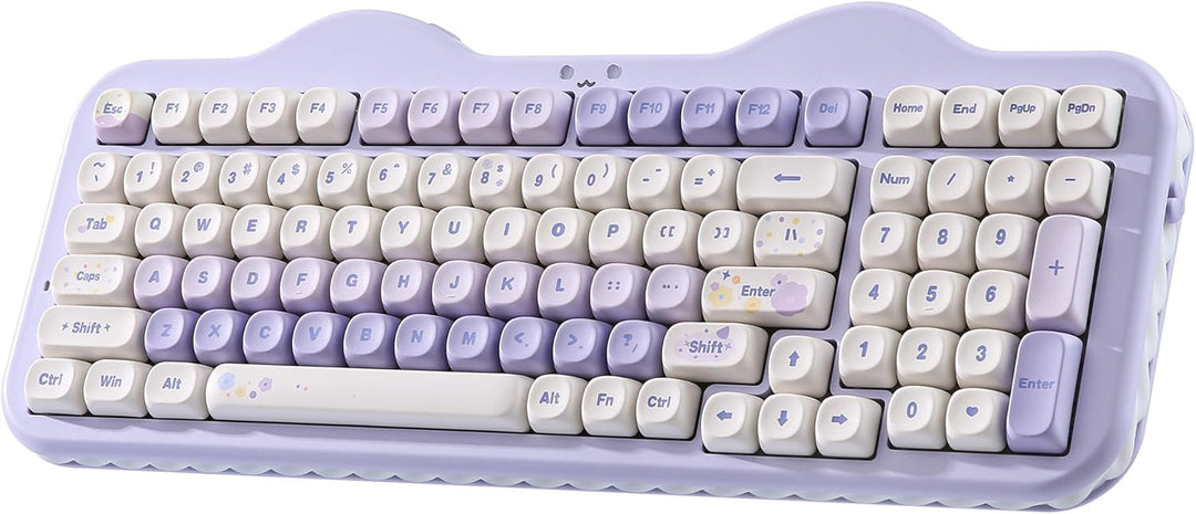 YUNZII C98 Wireless Mechanical Keyboard with Number Pad,99 Key BT5....