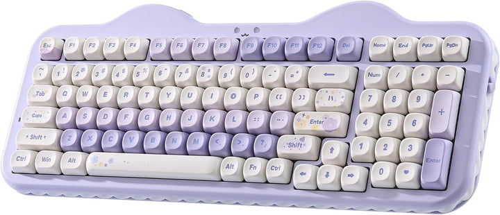 YUNZII Teclado mecánico inalámbrico C98 con teclado numérico, 99 te...