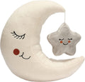 Lambs & Ivy Goodnight Luna y Estrella Peluche Peluche - Crema/Gris