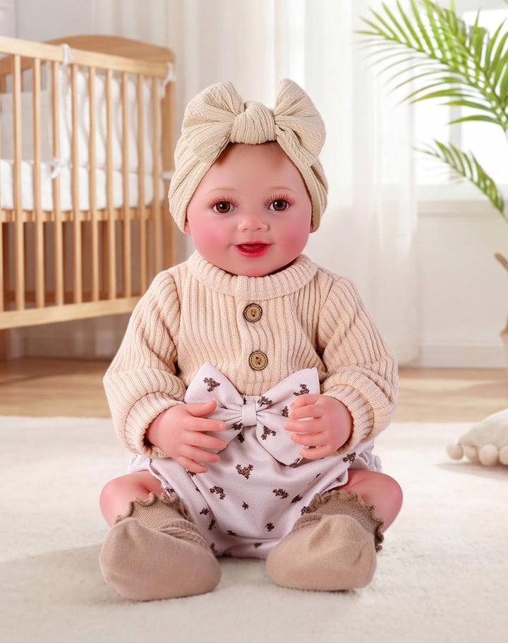 BABESIDE Drink and Wet Reborn Baby Dolls Girl - Muñeca de vinilo su...
