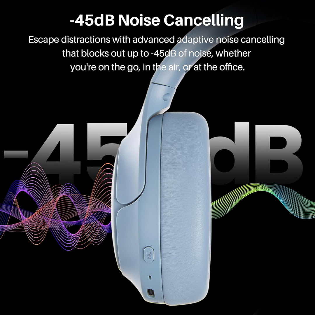 TOZO Auriculares híbridos HT3 con cancelación de ruido, batería de...