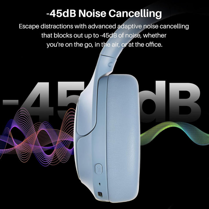 TOZO Auriculares híbridos HT3 con cancelación de ruido, batería de...
