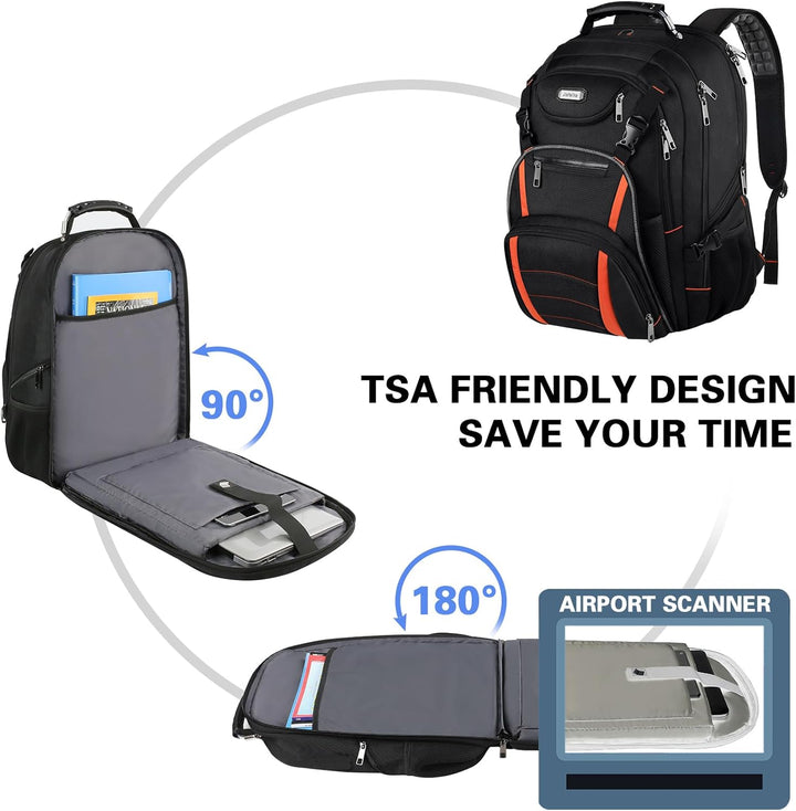 Mochila de viaje para laptop, extra grande de 18.4 pulgadas, antirr...