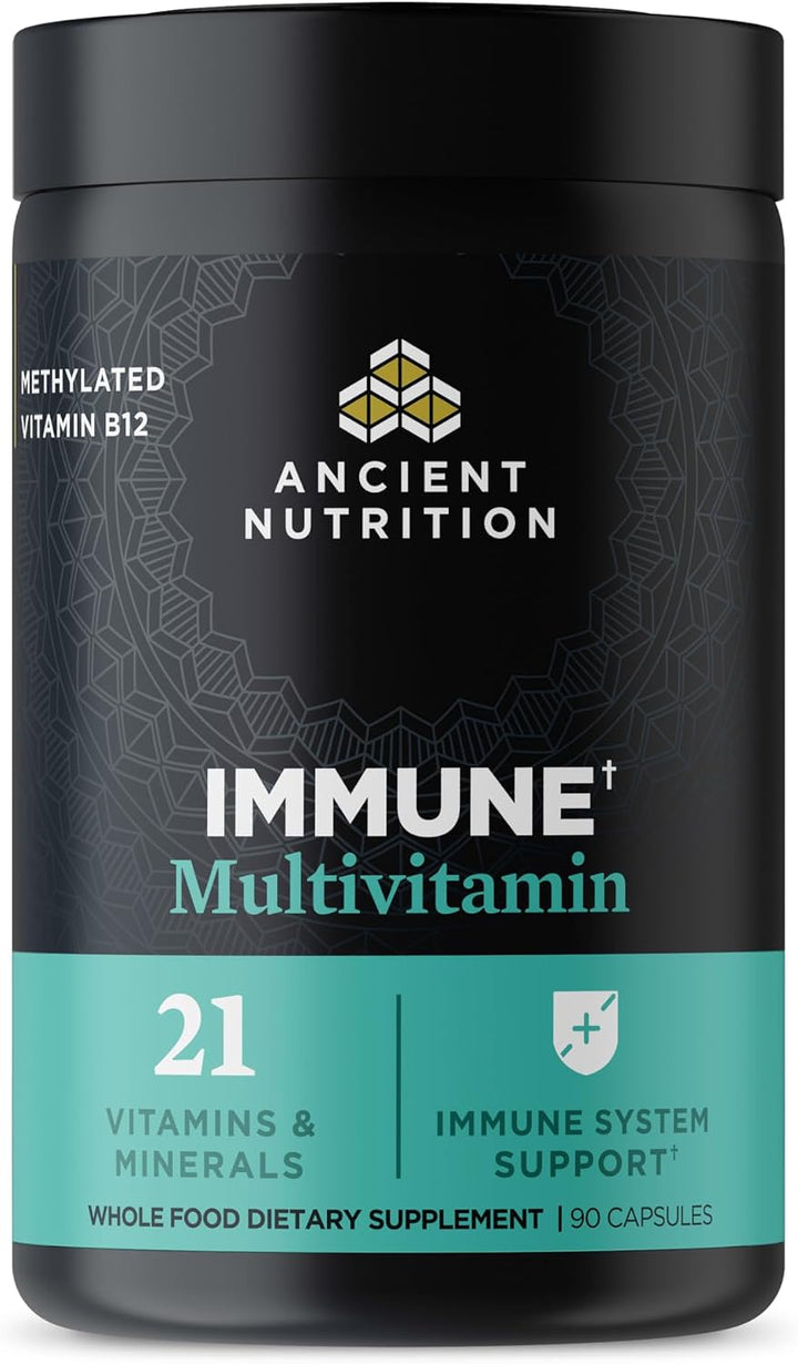 Ancient Nutrition Multivitamínico para apoyo inmunológico, inmune,...