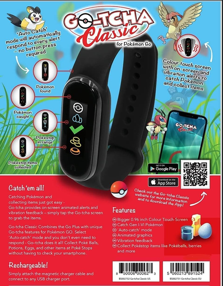 Datel Go-Tcha Classic para Pokemon Go con captura automática\/retro...