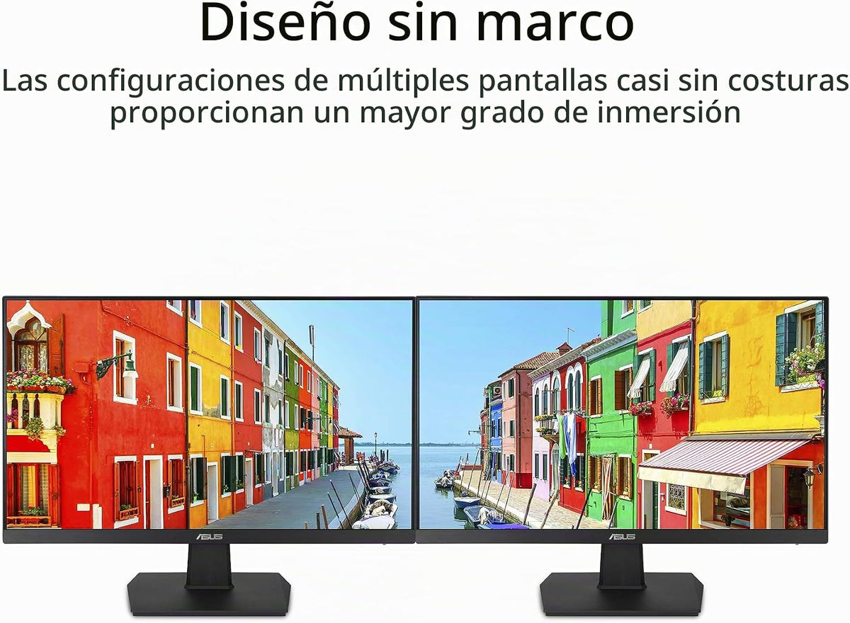 ASUS Monitor de escritorio de 24 pulgadas, 75 Hz, Full HD (1920 x 1...