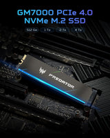 Predator M.2 SSD 2TB GM7000 con caché DRAM NVMe 1.4 2280 PCIe Gen4×...
