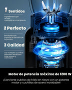 Licuadora GDOR Smoothie para cocina, 1200W Licuadora de vidrio con 5 programas inteligentes