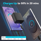 45W Super Fast USB C Android tipo C cargador de teléfono de carga rápida