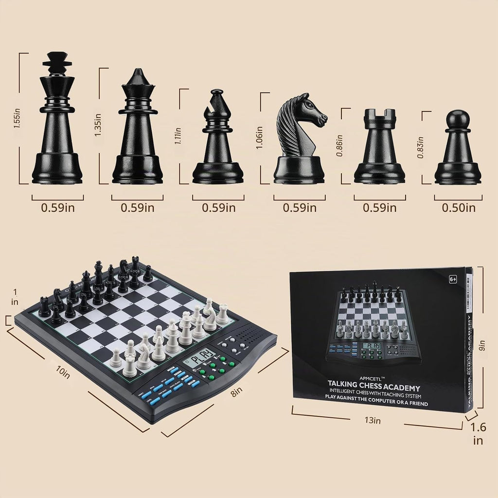 Talking Chess Academy - Juego de ajedrez electrónico para computadora para
