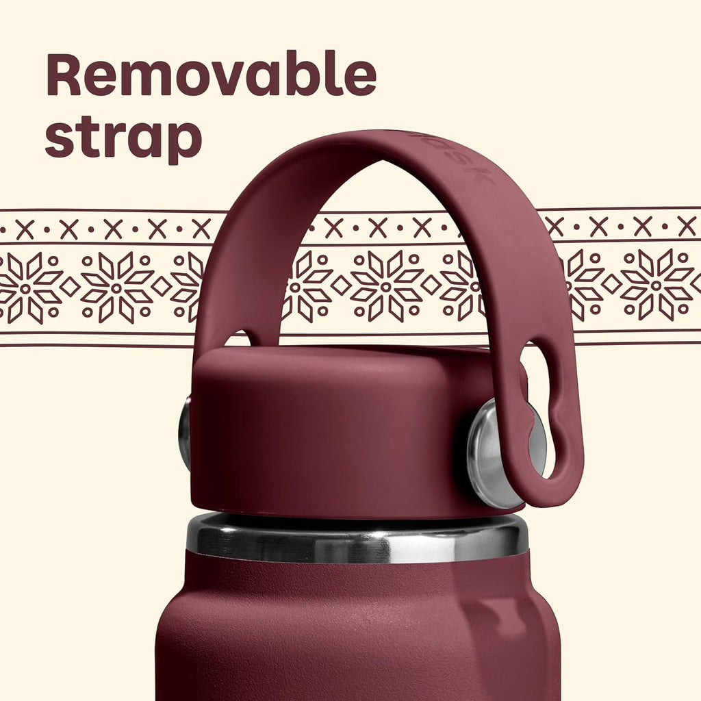 Hydro Flask Micro Bottle - Mini frasco aislado a prueba de fugas para bolso o bolsillo en 6.7 onzas de bayas de invierno brillante