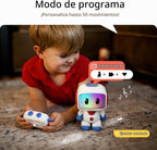 GILOBABY Robot de juguete programable RC para niños de 3 a 5 años, astronauta STEM recargable