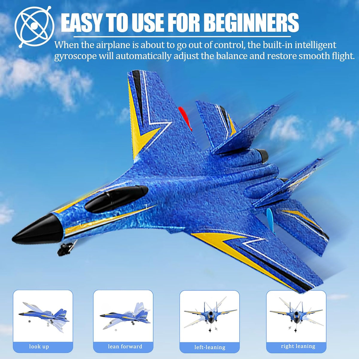 Aviones de control remoto para niños y adultos principiantes