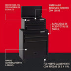 Craftsman - Cofre de herramientas con rollo de revestimiento para cajones, 26 pulgadas, 5 cajones, negro (CMST82763BK)