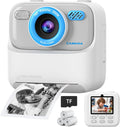 Cámaras digitales instantáneas para niños y niñas, cámara digital selfie HD de doble lente 1080P con papel de impresión y tarjeta TF, regalos de cumpleaños de Navidad, juguetes para niños pequeños y