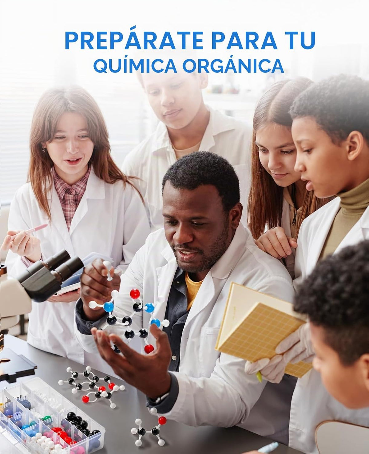 JoyCat Química orgánica (404 piezas), molecular con instrucciones y plantilla, kits de ciencia juguetes regalos para estudiantes y profesores de Ocheme e inorgánicos