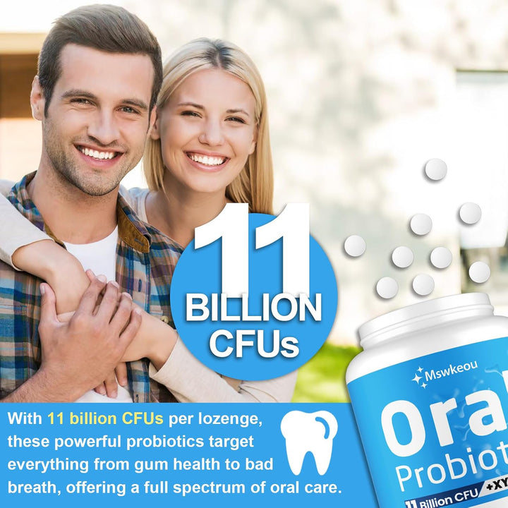 Probióticos orales para el mal aliento bucal para adultos 11 mil mi...